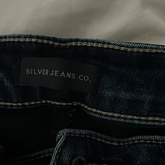 Silver Curvy Mid Rise Button Fly Jeans - Picture 2 of 3